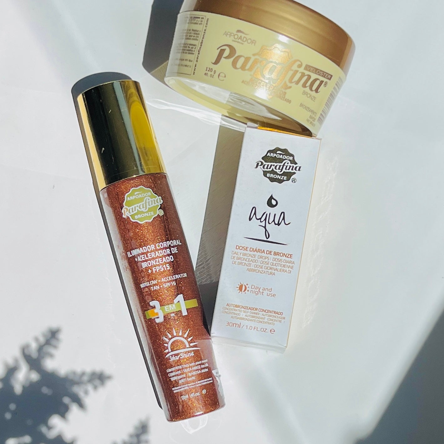 Kit Bronze Iluminado – Solar Shine 120ml + Veloster 120g + Booster 30ml