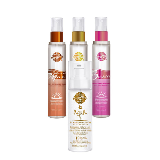 DUPLA ESSENCIAL - AQUA AUTOBRONZEADORA+SPLASH PERFUME SOLAR