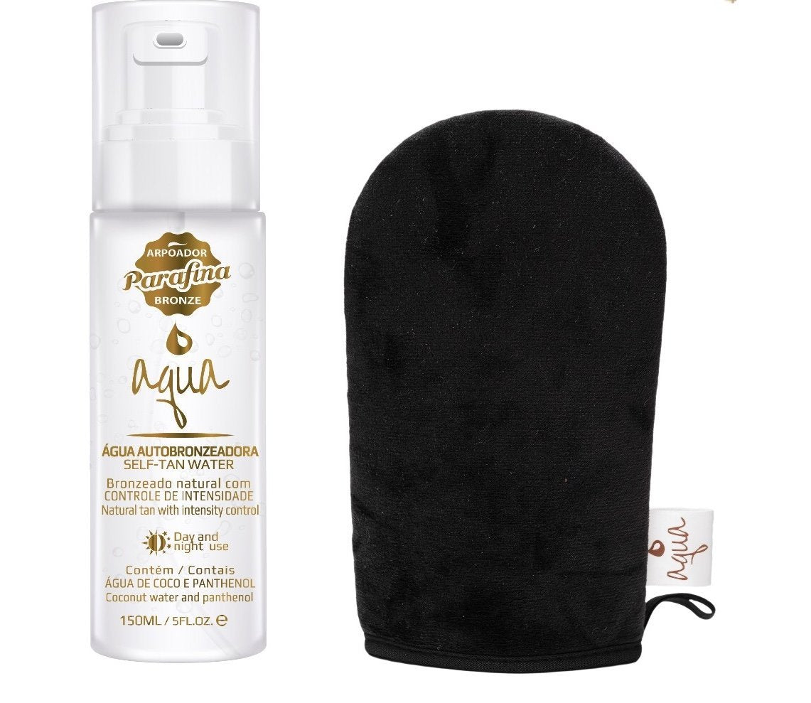 Kit Aqua - Água Autobronzeadora 150ml + Luva Aplicadora