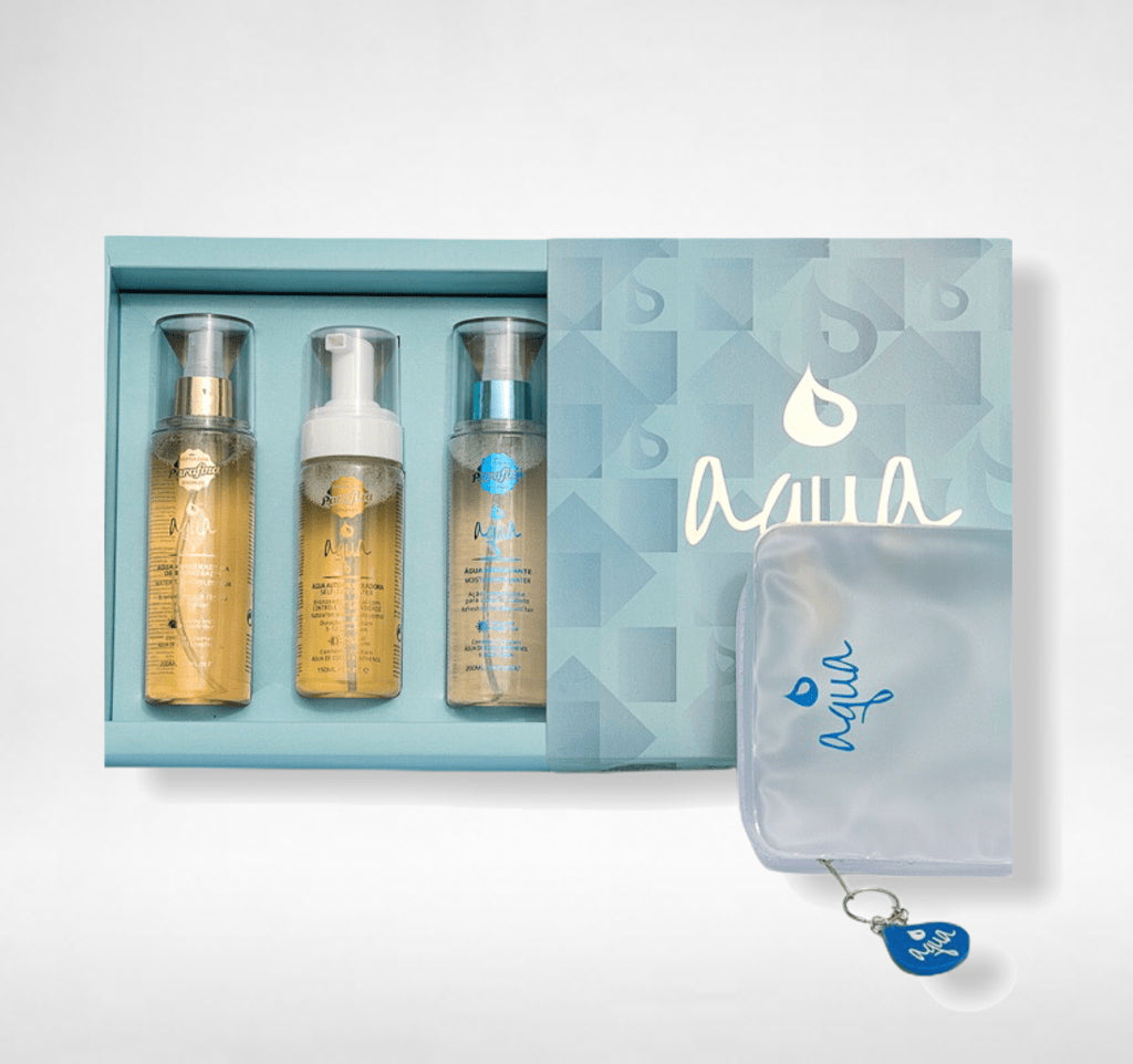 Kit Aqua Top -  Aqua Autobronzeador 150ml + Aqua Hidratante 200ml + Aqua Acelerador 200ml + Necessaire