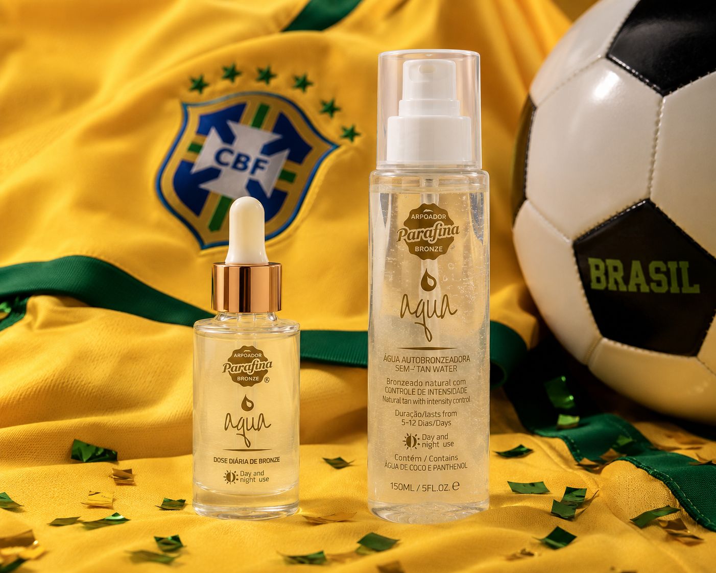 Combo Pré Jogo- Booster Gotas Mágicas+ Aqua Autobronzeadora